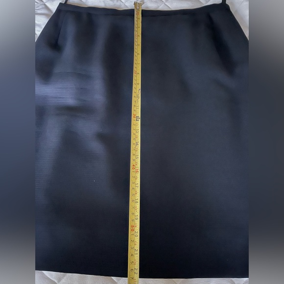 English Affinity Long Black Blazer & Mini Pencil Skirt 2 piece suit UK 14 US 10 - Picture 16 of 16